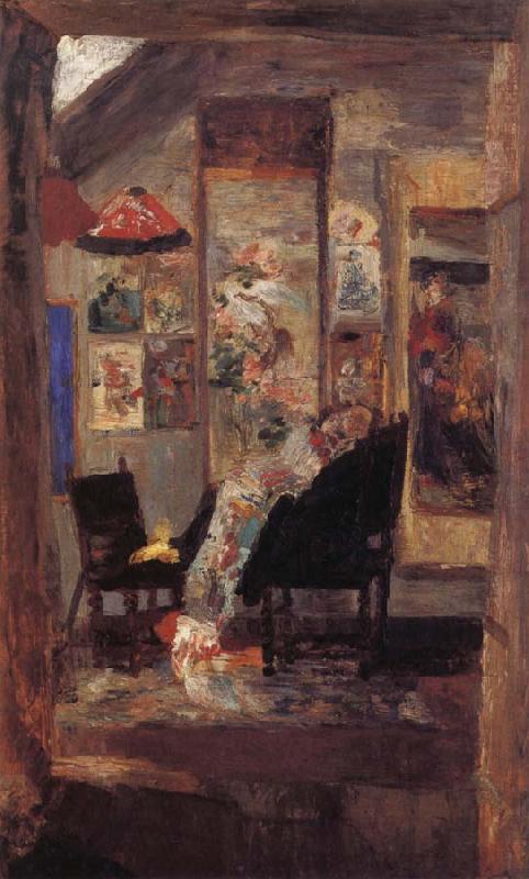 James Ensor Skeleton Looking at Chinoiseries